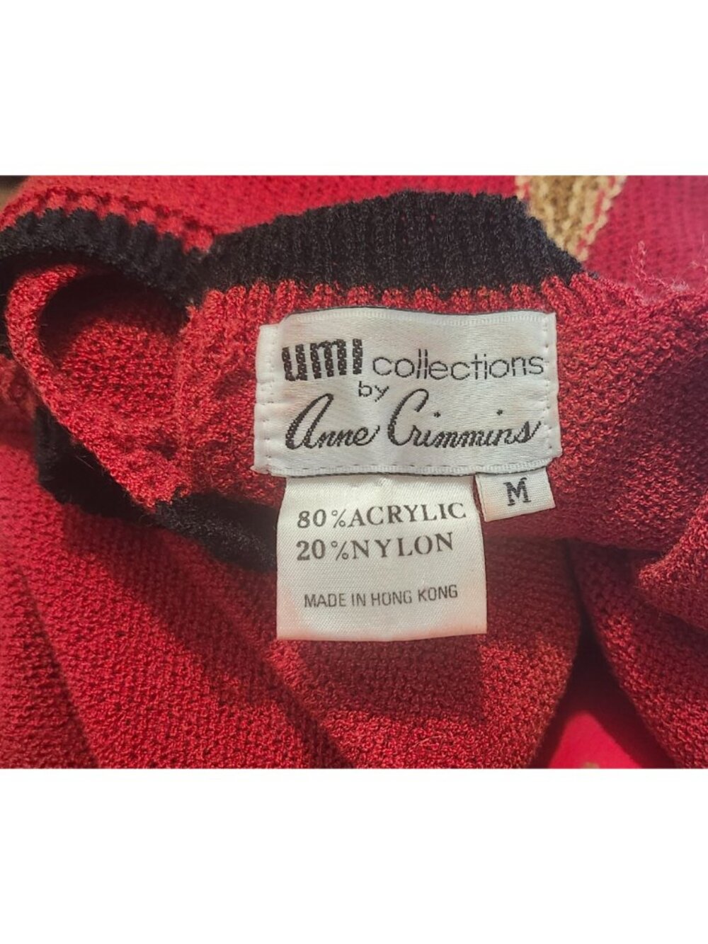 UMI Collections by Anne Crimmins Knit Pullover Medium Hong Kong Vintage - Picture 7 of 12